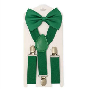 Solid Color Children Adjustable Elastic Bow tie Set - Bow Tie for kids - closestconvenience