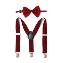 Load image into Gallery viewer, Solid Color Children Adjustable Elastic Bow tie Set - Bow Tie for kids - closestconvenience