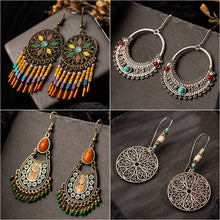 Load image into Gallery viewer, Multiple Vintage Ethnic Dangle Drop Earrings for Women Girls Jewelry - closestconvenience