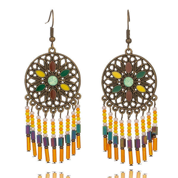 Multiple Vintage Ethnic Dangle Drop Earrings for Women Girls Jewelry - closestconvenience