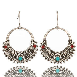 Multiple Vintage Ethnic Dangle Drop Earrings for Women Girls Jewelry - closestconvenience